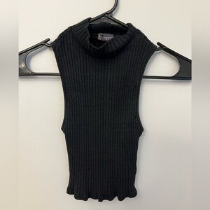 Urban Outfitters - Sparkle & Fade Ribbed Turtleneck Crop Tank